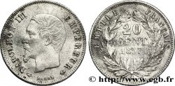 20 centimes Napoléon III, tête nue 1857 Paris F.148/7