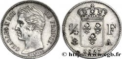 1/4 franc Charles X 1827 Paris F.164/10