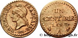 Un centime Dupré, 7 normal 1799 Paris F.100/15