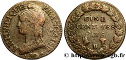 Cinq centimes Dupré, grand module 1797 Rouen F.115/10