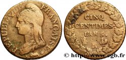 Cinq centimes Dupré, grand module 1797 Orléans/Limoges F.115/30