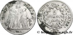 5 francs Union et Force, Union serré, seulement glands intérieurs 1803 Perpignan F.288/199