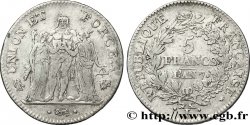 5 francs Union et Force, Union desserré, avec glands intérieurs et gland extérieur 1799 Bayonne F.291/26