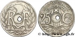 25 centimes Lindauer, petite perforation 1929 F.171/13 var.