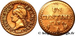 Un centime Dupré, 6 normal 1798 Paris F.100/3