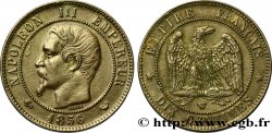 Dix centimes Napoléon III, tête nue 1856 Lille F.133/40