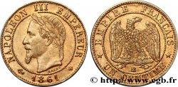 Un centime Napoléon III, tête laurée 1861 Strasbourg F.103/2