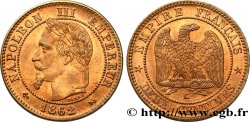Deux centimes Napoléon III, tête laurée 1862 Bordeaux F.108A/7