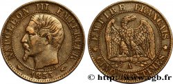 Cinq centimes Napoléon III, tête nue 1855 Paris F.116/16