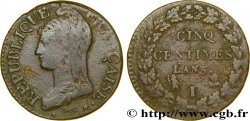 Cinq centimes Dupré, grand module 1797 Limoges F.115/23