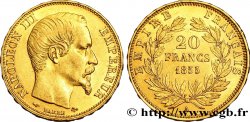 20 francs or Napoléon III, tête nue 1855 Paris F.531/4