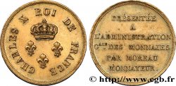Essai de virole au module de 2 francs par Moreau 1824 Paris VG.2611