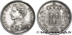 2 francs Henri V en argent 1832 VG.2697