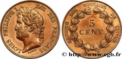 Essai de 5 centimes en bronze, signature BARRE 1840  VG.2917 var. TTB52
