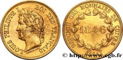Refonte des monnaies de cuivre, essai au module de 5 centimes en cuivre jaune 1846 VG.2981