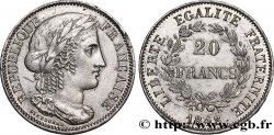 Concours de 20 francs, essai de Dieudonné 1848 Paris VG.3023 var