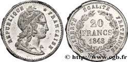 Concours de 20 francs, essai de Magniadas 1848 Paris VG.3028 var
