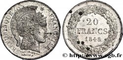 Concours de 20 francs, essai en étain de Vauthier-Galle 1848 Paris VG.3038 var