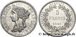 Concours de 5 francs, essai en étain par Boivin 1848 Paris VG.3062 var. SUP60
