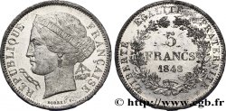 Concours de 5 francs, essai en étain par Borrel 1848 Paris VG.3063 var.