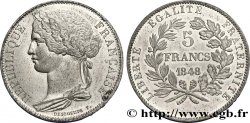Concours de 5 francs, essai en étain par Desboeufs 1848 Paris VG.3068 var.
