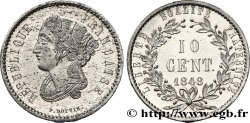 Concours de 10 centimes, essai en étain par Boivin, deuxième revers 1848 Paris VG.3133 var.