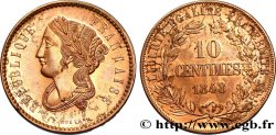 Concours de 10 centimes, essai en cuivre par Boivin, premier revers 1848 Paris VG.3133 
