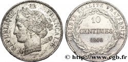 Concours de 10 centimes, essai en étain par Domard, second avers, deuxième revers 1848 Paris VG.3138 var.