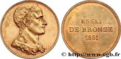 Essai au module de 10 centimes Bonaparte en bronze 1851 VG.3288