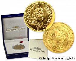 Belle Épreuve 100 Francs Or - Le Denier de Charlemagne - 800 après J.-C. 2000 Paris F5.1688 1 FDC