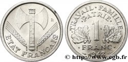 1 franc Francisque, lourde, frappe courante, premiers exemplaires avec les croix 1942 Paris F.222/2 var.