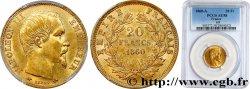 20 francs or Napoléon III, tête nue 1860 Paris F.531/17