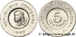 Essai de 5 centimes Rude en aluminium 1909 Paris GEM.15 8