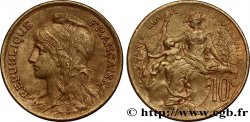 Pré-série de 10 centimes Daniel-Dupuis, flan mat, tête à gauche 1897 GEM.30 4