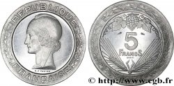 Concours de 5 francs, essai de Vézien en aluminium, lourd, 4,5 g 1933 Paris GEM.139 4 SPL63