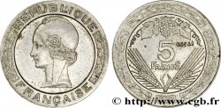Concours de 5 francs, essai de Vézien, petit module, en maillechort 1933 Paris GEM.139 5