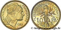 Concours de 10 francs, essai de Rasumny en bronze-aluminium 1929 Paris VG.5233 var.