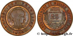 Essai de 25 francs bimétallique en bronze 1935  VG.5406 var