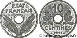 Essai de 10 centimes État français, grand module 1941 Paris F.141/1