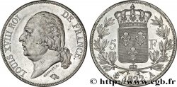 5 francs Louis XVIII, tête nue 1822 Paris F.309/67