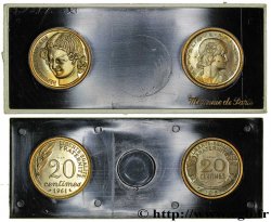 Boîte de deux essais de 20 centimes, Cochet et Baron 1961 Paris G.325  SPL64