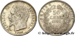 50 centimes Napoléon III, tête nue 1854 Paris F.187/2