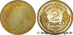 Essai uniface de revers de 2 francs Morlon 1932