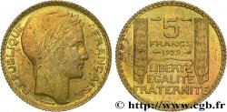 Concours de 5 francs, essai de Turin en cupro-aluminium 1929 Paris GEM.140 4