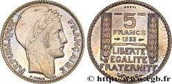 Concours de 5 francs, essai de Turin en cupro-nickel 1933 Paris GEM.140 12
