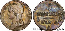 5 centimes Dupré, petit module 1796 Paris F.113/1 TTB48