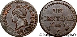 Un centime Dupré, 7 normal 1799 Paris F.100/15 TTB48