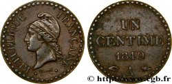 Un centime Dupré, IIe République 1849 Paris F.101/3