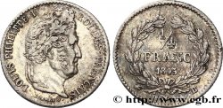 1/4 franc Louis-Philippe 1845 Rouen F.166/103