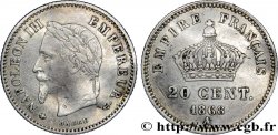 20 centimes Napoléon III, tête laurée, grand module 1868 Paris F.150/4
